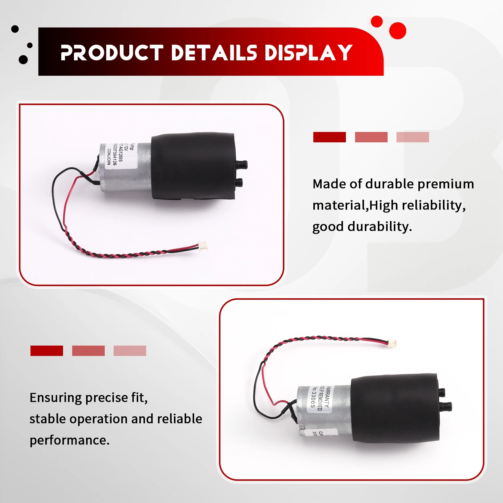 Auto-Empty Dock Water Pump for S8 MaxV Ultra, High-Quality Replacement Robot Vacuum Cleaner Parts Accessories
Auto-Empty Dock Water Pump for S8 MaxV Ultra, High-Quality Replacement Robot Vacuum Cleaner Parts Accessories