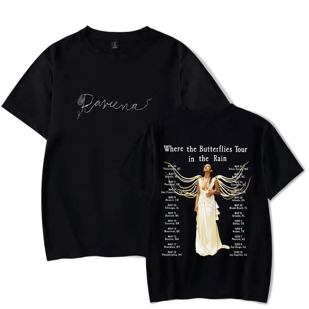Raveena T-Shirt Where The Butterflies Tour Merch Crewneck Short Sleeve Cotton Tee Women Men Streetwear Tops
Raveena T-Shirt Where The Butterflies Tour Merch Crewneck Short Sleeve Cotton Tee Women Men Streetwear Tops