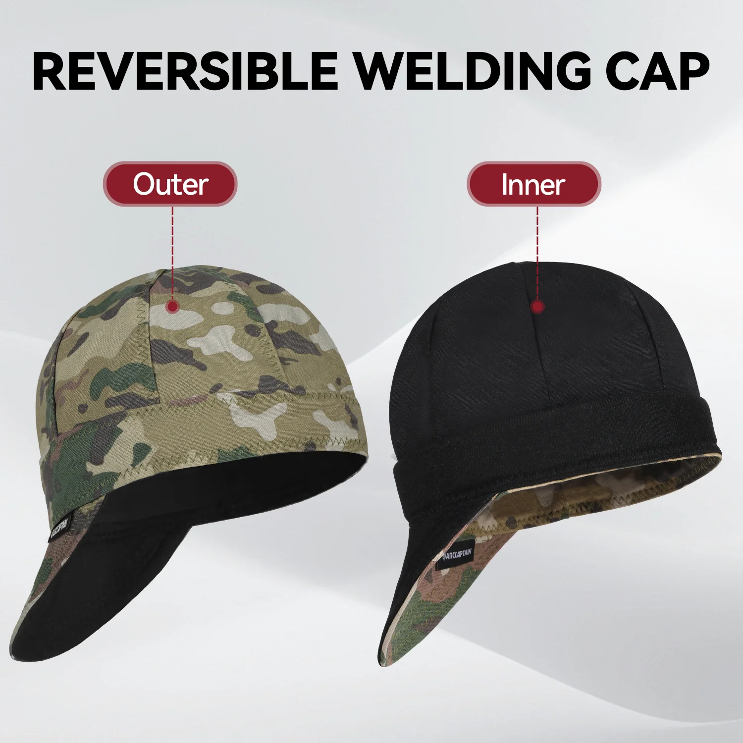 ARCCAPTAIN Welding Cap Protective Welders Work Hat 10 oz Fireproof Cotton Safety Cover Reversible Elastic Anti-scalding Hoods
ARCCAPTAIN Welding Cap Protective Welders Work Hat 10 oz Fireproof Cotton Safety Cover Reversible Elastic Anti-scalding Hoods