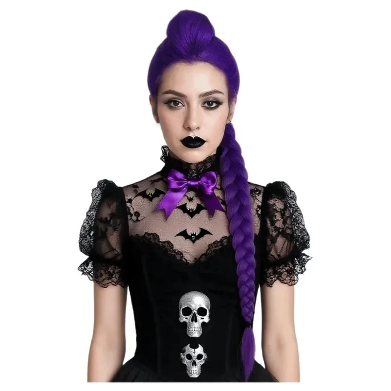Purple Tiger Clip Braided Synthetic Wig | KPop Demon Hunters Figure Rumi Cosplay Wig
Purple Tiger Clip Braided Synthetic Wig | KPop Demon Hunters Figure Rumi Cosplay Wig