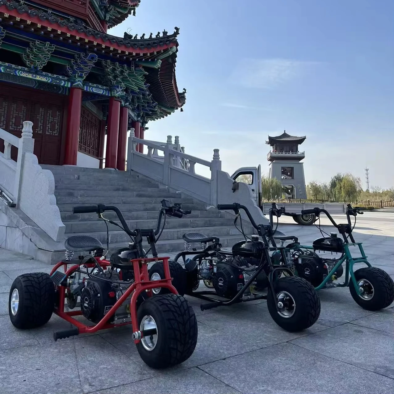 Adult Off-Road Gas Trike 212cc 4-Stroke 8.5HP Customizable Racing Drift Trike With Hydraulic Disc Brakes For Outdoor Adventure
Adult Off-Road Gas Trike 212cc 4-Stroke 8.5HP Customizable Racing Drift Trike With Hydraulic Disc Brakes For Outdoor Adventure