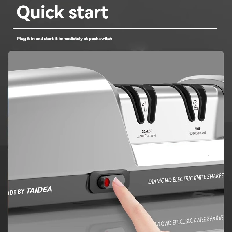 Multifunctional Kitchen Knife Sharpener, Electric Sharpener, Fast Sharpening Tool For Kitchen Knives And Scissors.
Multifunctional Kitchen Knife Sharpener, Electric Sharpener, Fast Sharpening Tool For Kitchen Knives And Scissors.