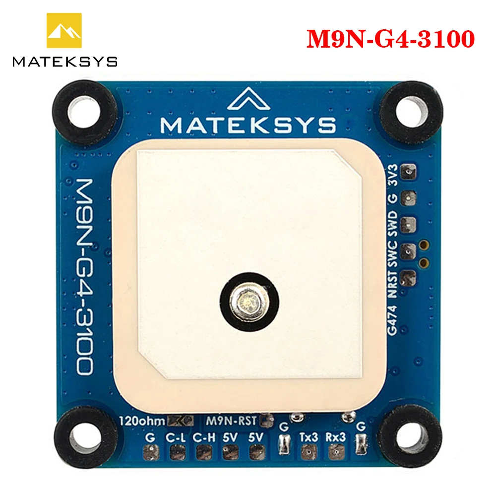 MATEKSYS M9N-G4-3100 AP_Periph G474 CAN Node, модуль NEO-M9N GNSS, RM3100, протокол DroneCAN и UART_MSP для RC FPV Drone
MATEKSYS M9N-G4-3100 AP_Periph G474 CAN Node, модуль NEO-M9N GNSS, RM3100, протокол DroneCAN и UART_MSP для RC FPV Drone
