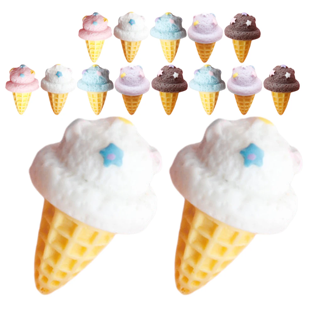 16pcs Fake Ice Cream Cone Imitation Ice Cream Photo Prop Dessert Display Resin Material Lifelike Kids Educational Tool Miniature
16pcs Fake Ice Cream Cone Imitation Ice Cream Photo Prop Dessert Display Resin Material Lifelike Kids Educational Tool Miniature