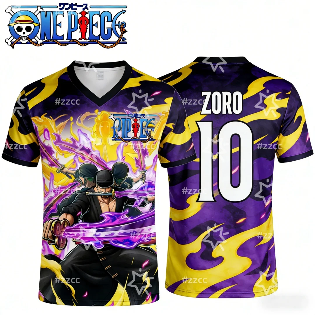2026 Zoro's No. 10 football jersey from One Piece Autumn Sports Dry Quickly Men's T-Shirt Children's Clothing Tee Y2k Woman
2026 Zoro's No. 10 football jersey from One Piece Autumn Sports Dry Quickly Men's T-Shirt Children's Clothing Tee Y2k Woman