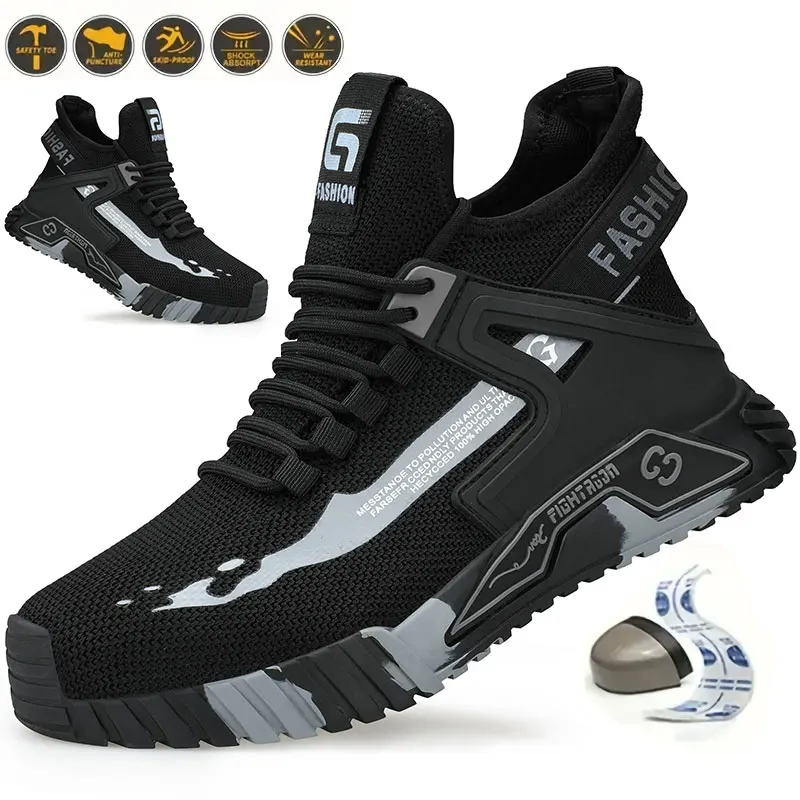 Рабочие защитные ботинки со стальным носком для мужчин и женщин, устойчивые к ударам и проколам, неразрушимые мужские защитные ботинки
Рабочие защитные ботинки со стальным носком для мужчин и женщин, устойчивые к ударам и проколам, неразрушимые мужские защитные ботинки