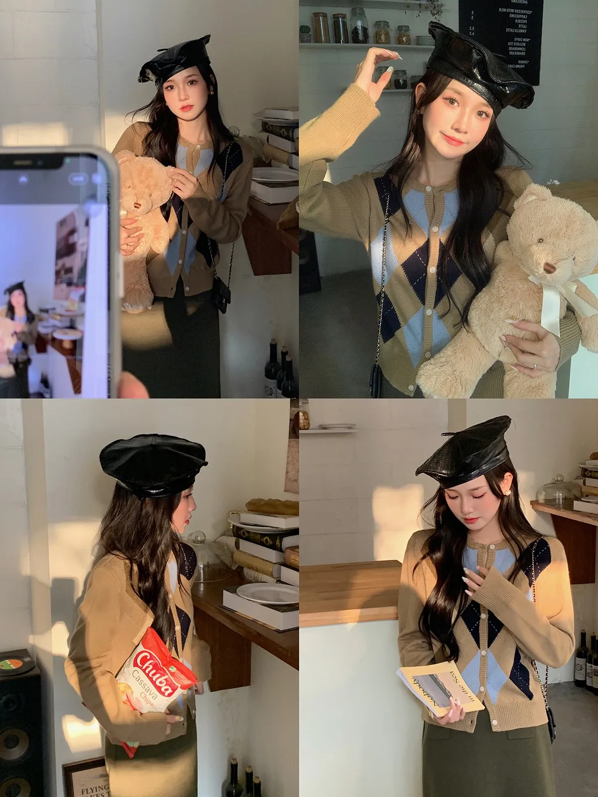 Классический шерстяной кардиган с ромбовидным узором, винтажный вязаный свитер в стиле преппи, уютный свитер с эффектом высокого качества DbyDoi для женщин
Классический шерстяной кардиган с ромбовидным узором, винтажный вязаный свитер в стиле преппи, уютный свитер с эффектом высокого качества DbyDoi для женщин