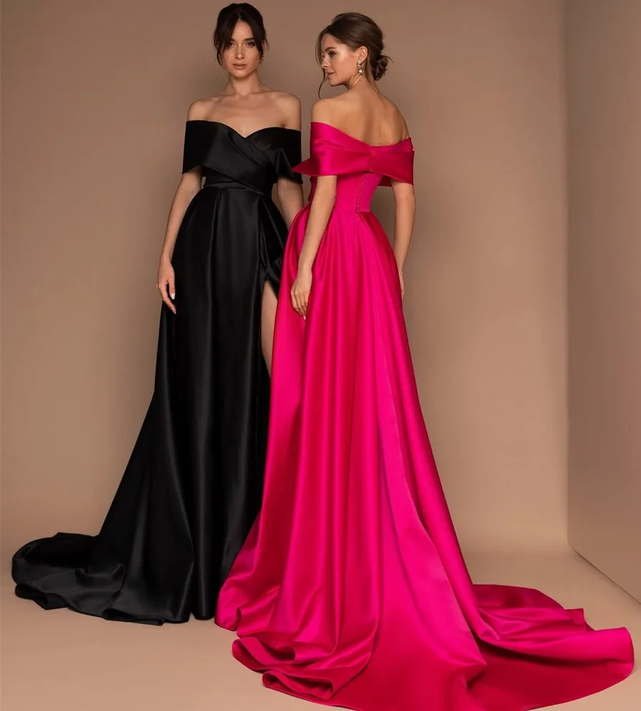 Luxury Off Shoulder Evening Party Dress Sweetheart A Line Crisscross Satin Prom Gowns for Women Elegant Robe De Soiree
Luxury Off Shoulder Evening Party Dress Sweetheart A Line Crisscross Satin Prom Gowns for Women Elegant Robe De Soiree
