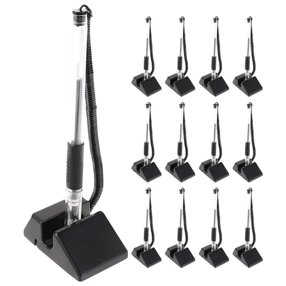 20Pcs Desktop Standing Ballpoint Pen Plastic Ergonomic Counter Pen for Office Bank Hotel Signing Guest Book Vertical Table Fixed
20Pcs Desktop Standing Ballpoint Pen Plastic Ergonomic Counter Pen for Office Bank Hotel Signing Guest Book Vertical Table Fixed