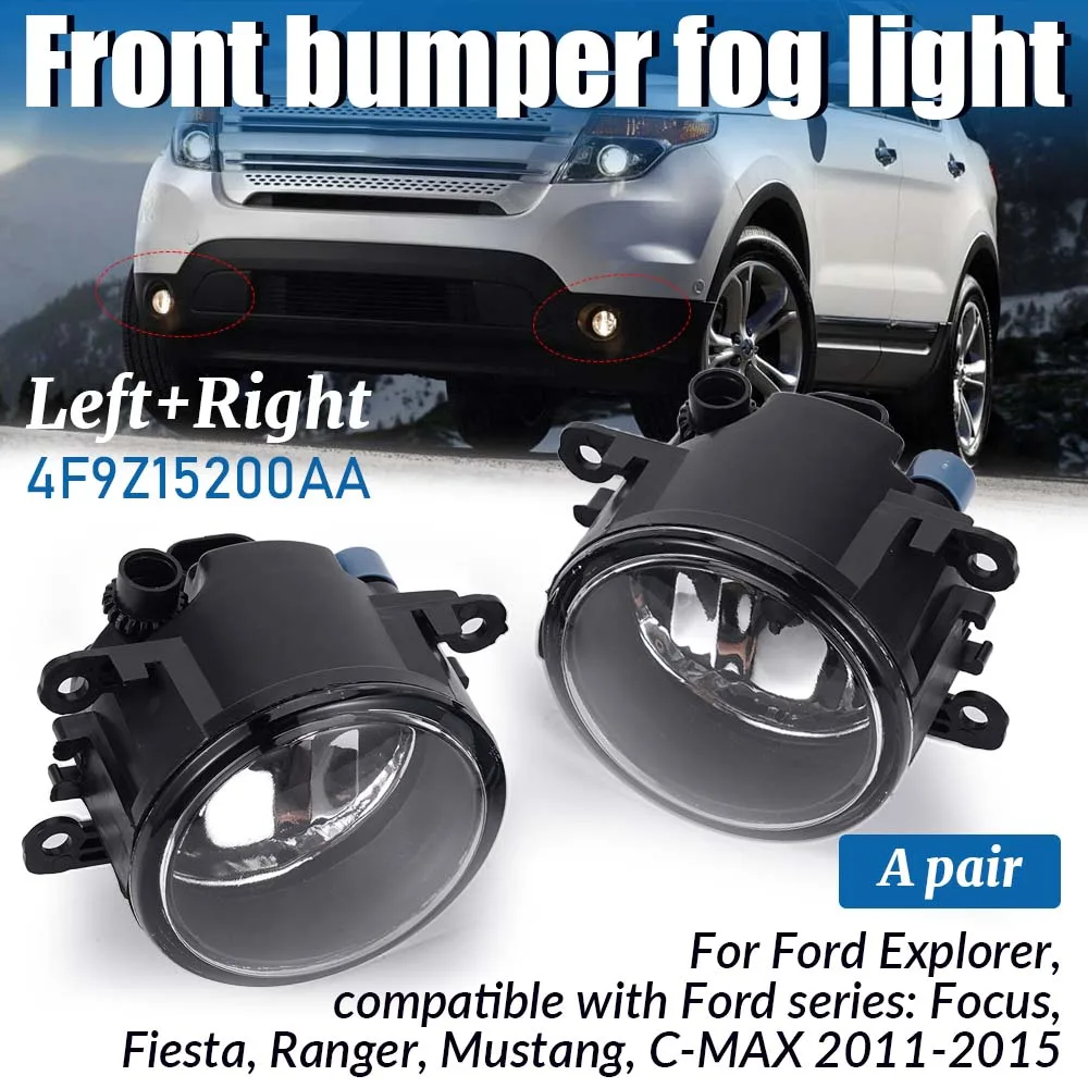 Car Front Bumper Fog Light Drive Lamp For 2011-2015 Ford Explorer compatible Ford Series Focus Carnival Roamer Mustang C-MAX
Car Front Bumper Fog Light Drive Lamp For 2011-2015 Ford Explorer compatible Ford Series Focus Carnival Roamer Mustang C-MAX