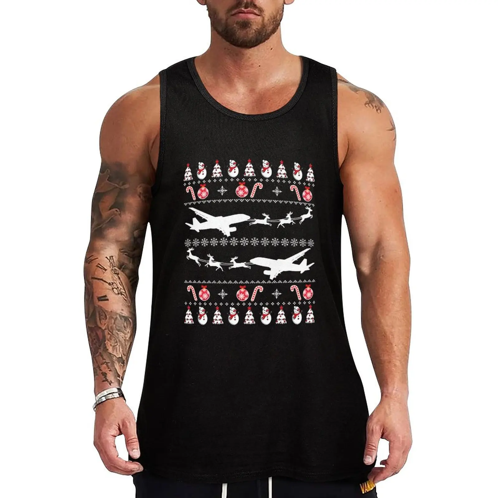 Aircraft Pilot Christmas Ugly Sweater Style Tank Top Men's clothes Male clothes Gym man
Aircraft Pilot Christmas Ugly Sweater Style Tank Top Men's clothes Male clothes Gym man