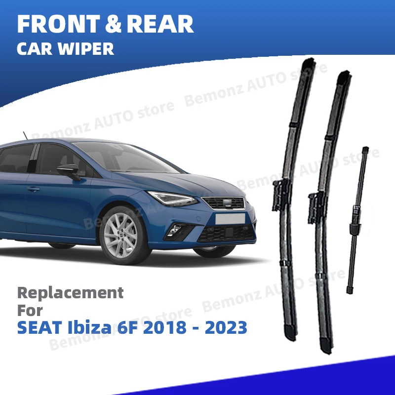 LHD Front Rear Windshield Wiper Blades For SEAT Ibiza 6F MK5 2018 2019 2020 2021 2022 2023 Windscreen Brushes Accessories
LHD Front Rear Windshield Wiper Blades For SEAT Ibiza 6F MK5 2018 2019 2020 2021 2022 2023 Windscreen Brushes Accessories
