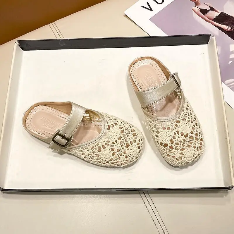 Детские повседневные туфли-сандалии Kawaii, плетеные, для девочек, для улицы, летние, в стиле ретро, модные, простые, с круглым носком, на плоской подошве
Детские повседневные туфли-сандалии Kawaii, плетеные, для девочек, для улицы, летние, в стиле ретро, модные, простые, с круглым носком, на плоской подошве