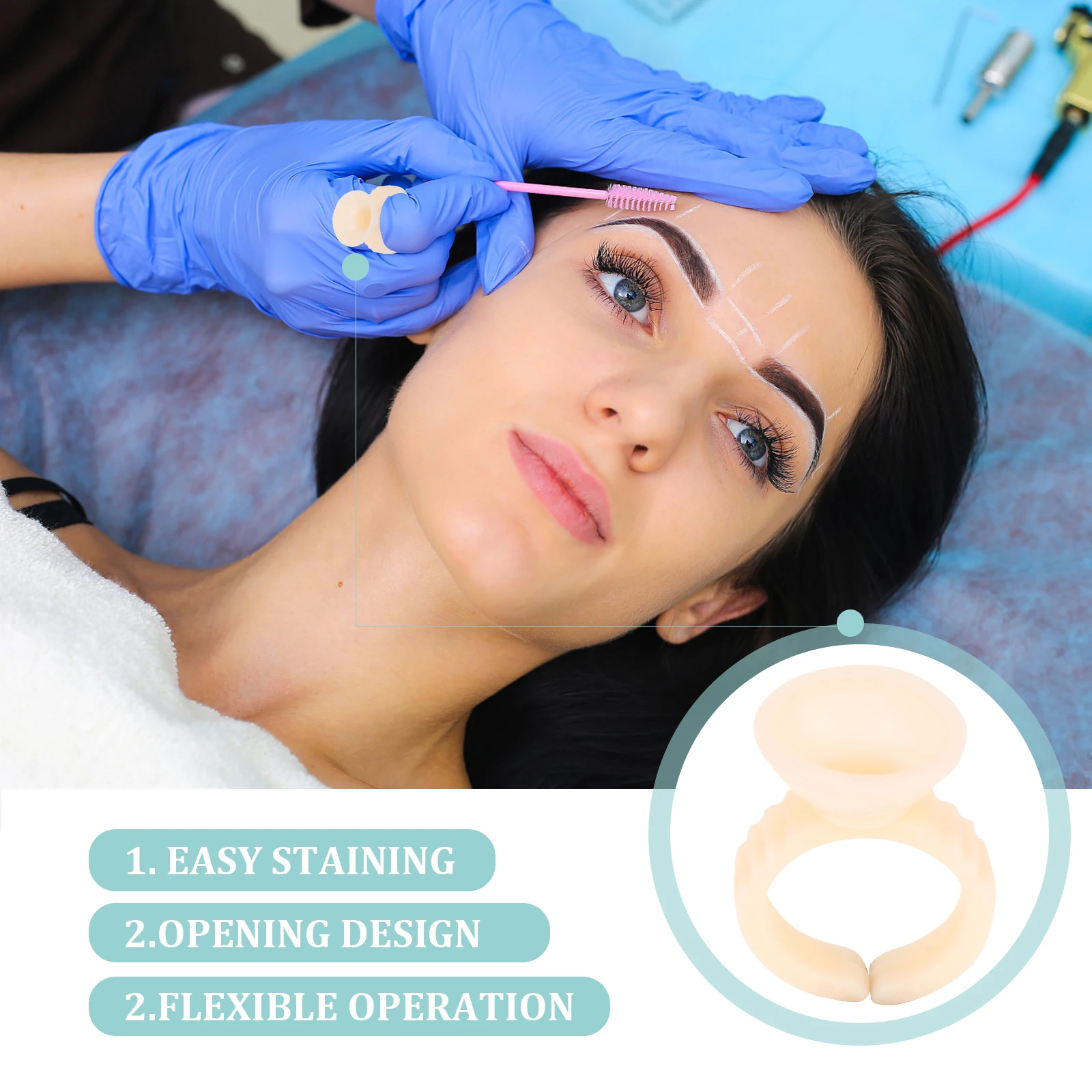 200 Pcs Color Cup Volume Eyelash Glue Holder Pigment Make Ring Microblading Blossom
200 Pcs Color Cup Volume Eyelash Glue Holder Pigment Make Ring Microblading Blossom