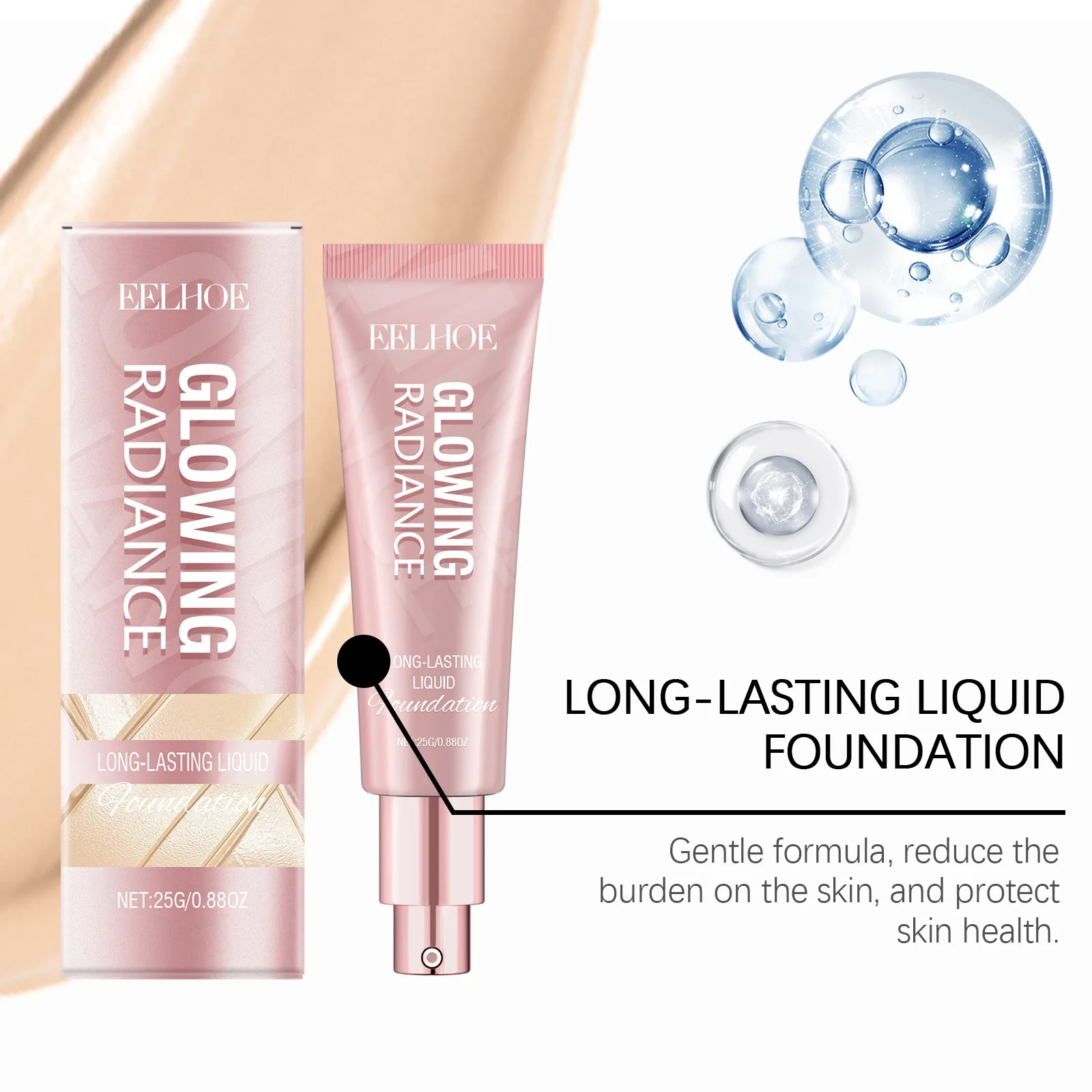 Eelhoe Vitamin E Makeup Liquid Foundation Lasting Moisturizing Wearing Full Coverage Light and Thin Base Waterproof Foundations
Eelhoe Vitamin E Makeup Liquid Foundation Lasting Moisturizing Wearing Full Coverage Light and Thin Base Waterproof Foundations