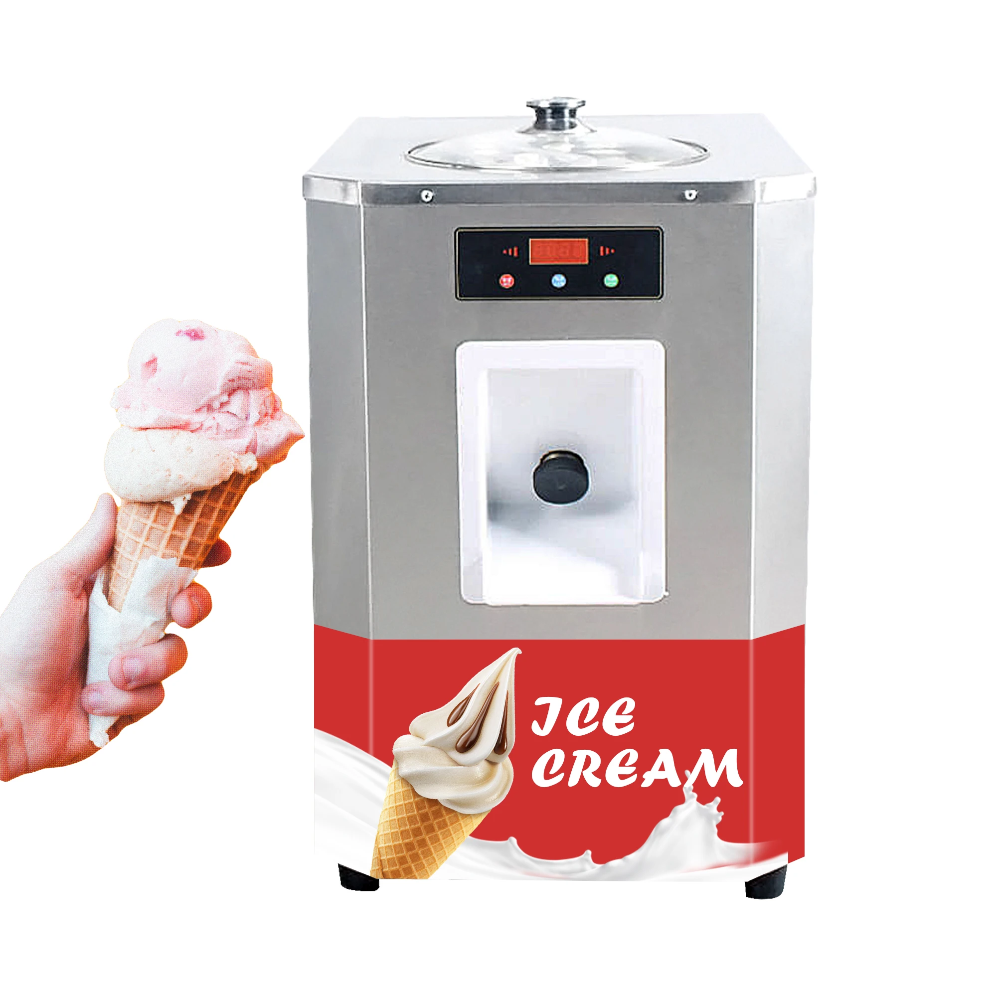 Mvckyi 24L/H Commercial Hard Ice Cream Machine Frozen Fruit Slush Making Yogurt Gelato Maker Batch Freezer
Mvckyi 24L/H Commercial Hard Ice Cream Machine Frozen Fruit Slush Making Yogurt Gelato Maker Batch Freezer