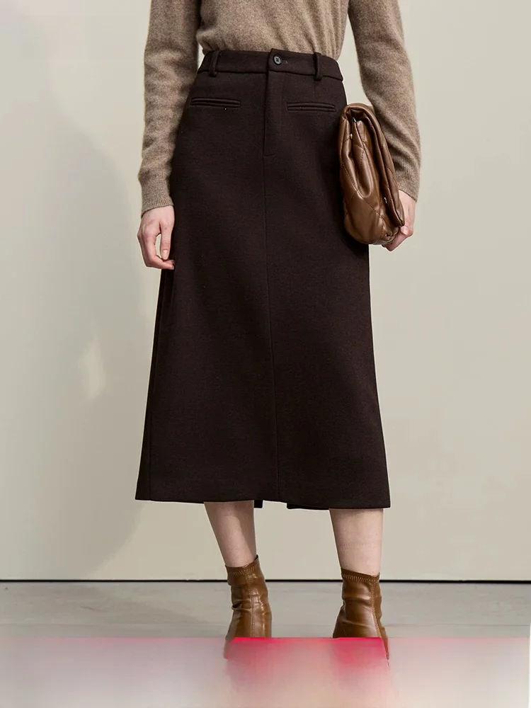 High Waist A-Line Midi Skirt Wool Blend Acetate Polyester Fiber Commute Office Autumn Winter Ladies Skirts Brand
High Waist A-Line Midi Skirt Wool Blend Acetate Polyester Fiber Commute Office Autumn Winter Ladies Skirts Brand
