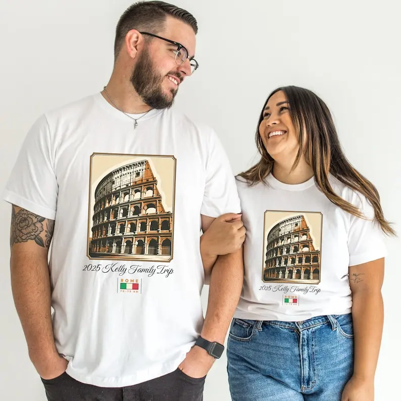 Custom Rome family trip Colosseum Tshirt Italy vacation shirt Rome family travel shirt Colosseum squad tee group shirt Rome Fami
Custom Rome family trip Colosseum Tshirt Italy vacation shirt Rome family travel shirt Colosseum squad tee group shirt Rome Fami