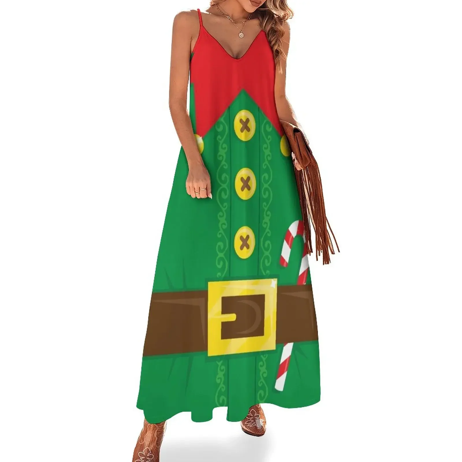 Xmas Elf Belly Sleeveless Dress clothes for woman Women's skirt women's clothing summer 2024 novelties Dress
Xmas Elf Belly Sleeveless Dress clothes for woman Women's skirt women's clothing summer 2024 novelties Dress