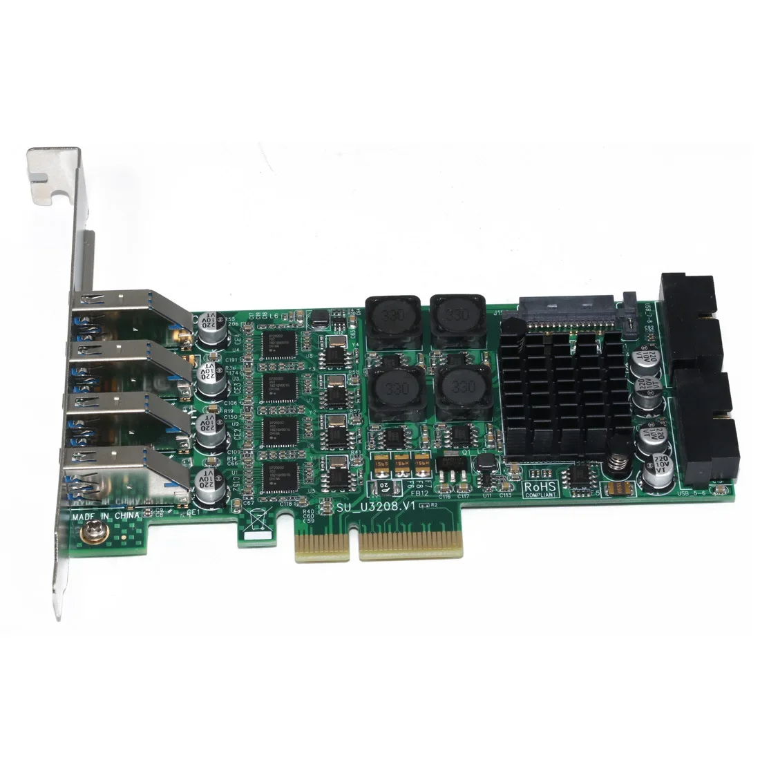 PCI-E to USB3.0 Expansion card Independent 4-channel USB3.0 expansion card 8-port server Industrial Camera NEC
PCI-E to USB3.0 Expansion card Independent 4-channel USB3.0 expansion card 8-port server Industrial Camera NEC