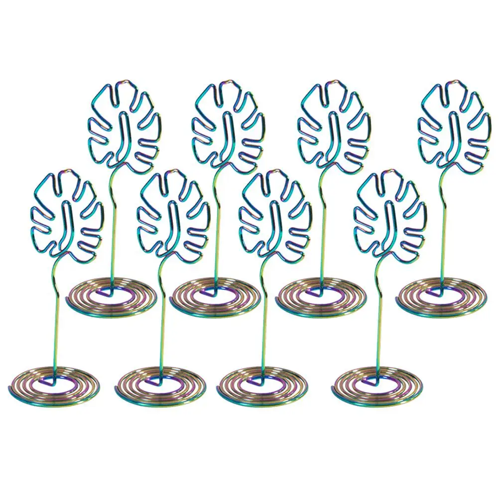 8 Pcs Card Holder Metal Monstera Shape Desk Accessories Wedding Supplies Table Number Memo Paper Clips Banquet Decorations
8 Pcs Card Holder Metal Monstera Shape Desk Accessories Wedding Supplies Table Number Memo Paper Clips Banquet Decorations
