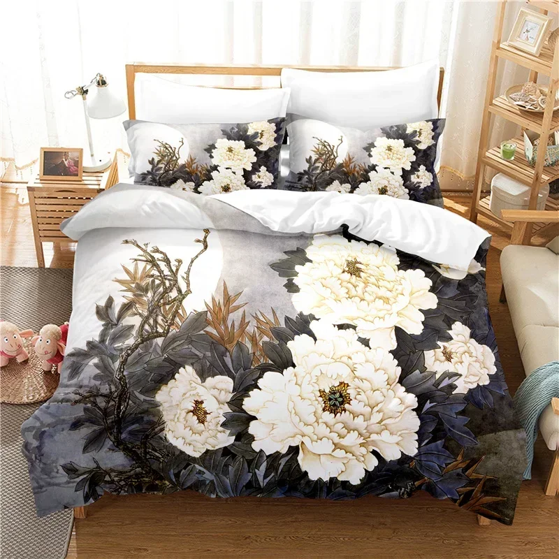Elegant Flowers Comfortable Duvet Quilt Cover Pillowcase Bedding Set Children Bedroom Decoration Home Textile
Elegant Flowers Comfortable Duvet Quilt Cover Pillowcase Bedding Set Children Bedroom Decoration Home Textile