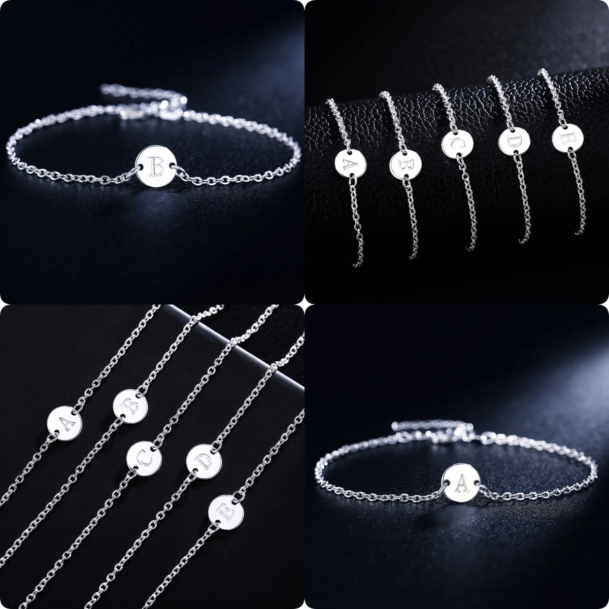 Элегантные браслеты-цепочки из стерлингового серебра 925 пробы с 25 буквами для женщин, модные вечерние свадебные аксессуары, ювелирные изделия, рождественские подарки
Элегантные браслеты-цепочки из стерлингового серебра 925 пробы с 25 буквами для женщин, модные вечерние свадебные аксессуары, ювелирные изделия, рождественские подарки