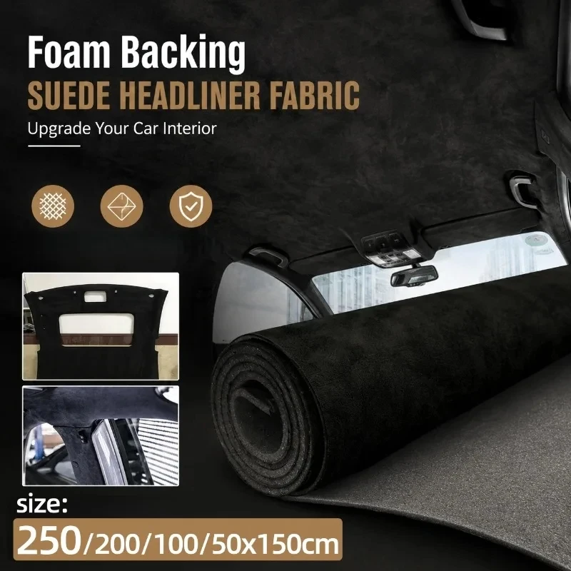 Suede Auto Headliner Fabric with Foam Backing,Interior Replacement Fabric for Car/Truck/SUV/RV Roof Home Repair/DIY Craft Lining
Suede Auto Headliner Fabric with Foam Backing,Interior Replacement Fabric for Car/Truck/SUV/RV Roof Home Repair/DIY Craft Lining