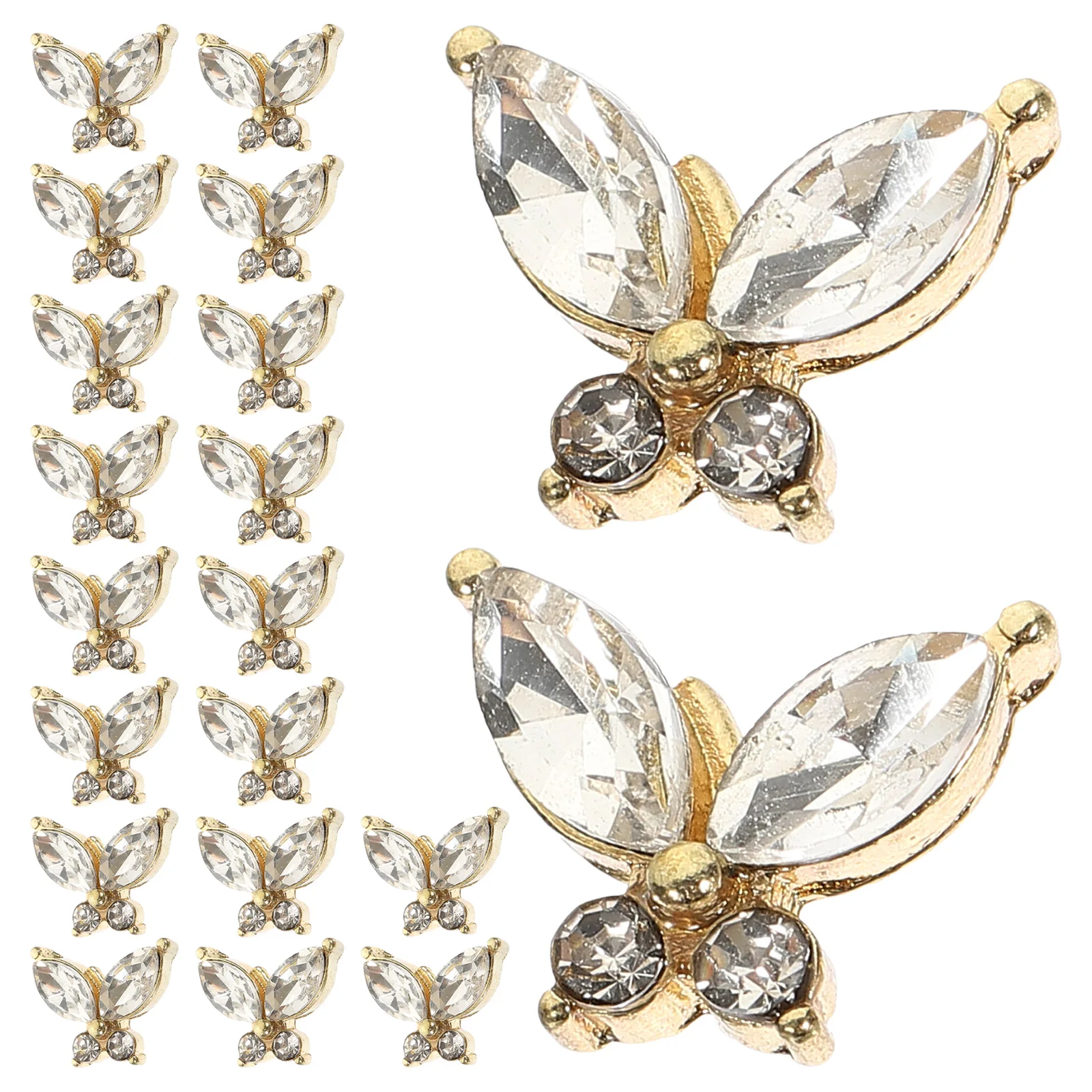 20 Pcs Crystal Butterfly Rhinestones Nail Gems for Women Fake Nails Cute Decoration Manicure Charms Party Prom Birthday New Year
20 Pcs Crystal Butterfly Rhinestones Nail Gems for Women Fake Nails Cute Decoration Manicure Charms Party Prom Birthday New Year