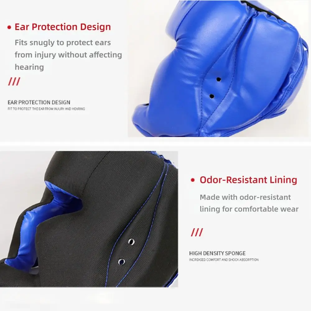 Новый боксерский головной убор из искусственной кожи, регулируемый дышащий боксерский головной убор, толстая пенопластовая подкладка, полное покрытие, тренировочное оборудование
Новый боксерский головной убор из искусственной кожи, регулируемый дышащий боксерский головной убор, толстая пенопластовая подкладка, полное покрытие, тренировочное оборудование