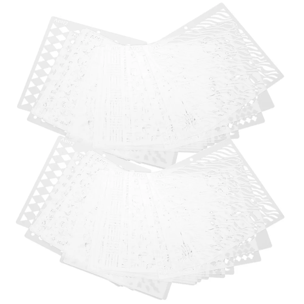 32 pcs Spray Stencil Templates L scape Patterns for Wall Painting DIY Crafts Washable Reusable PET Material
32 pcs Spray Stencil Templates L scape Patterns for Wall Painting DIY Crafts Washable Reusable PET Material