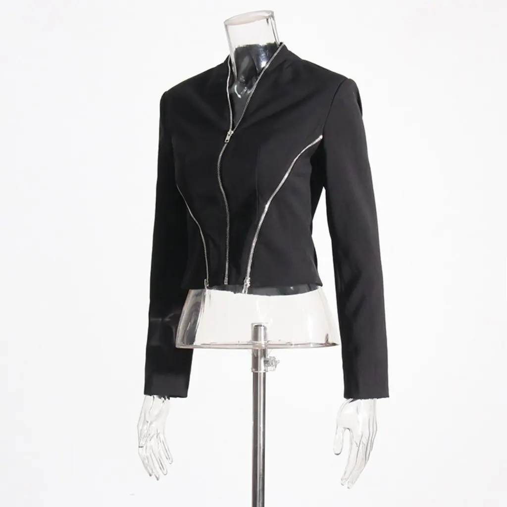 Женская приталенная короткая куртка индивидуального дизайна на молнии повседневная верхняя одежда для женщин
Женская приталенная короткая куртка индивидуального дизайна на молнии повседневная верхняя одежда для женщин