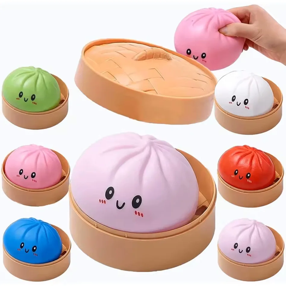Cute Steamed Stuff Bun Anti-Stress Ball Fidgets Toy Dumpling Squishies Soft Slowing Rebound Foam Toy Ultra-Soft Decompression
Cute Steamed Stuff Bun Anti-Stress Ball Fidgets Toy Dumpling Squishies Soft Slowing Rebound Foam Toy Ultra-Soft Decompression