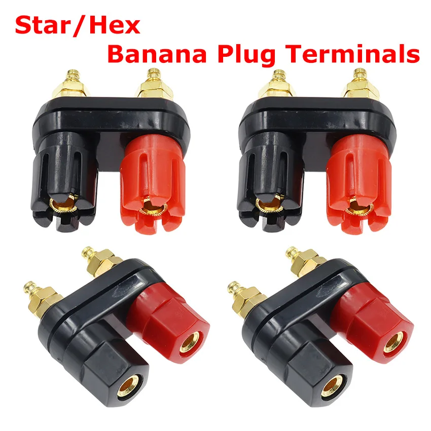 4mm Banana Plug Terminal for Speaker/Amplifier Red/Black Dual Hex/Star Binding Post 2PCS/5PCS
4mm Banana Plug Terminal for Speaker/Amplifier Red/Black Dual Hex/Star Binding Post 2PCS/5PCS