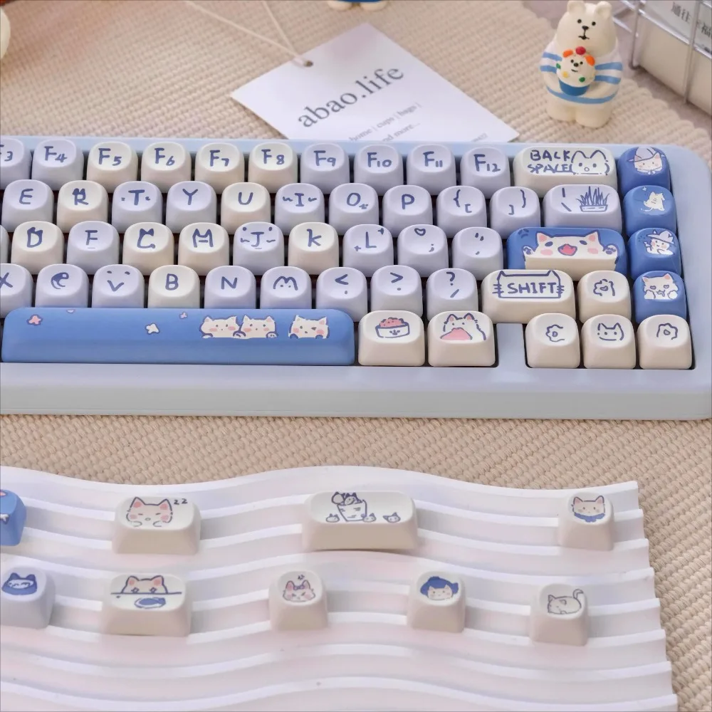Blue Meow Meow themed keycaps class MOA highly cute keycaps for HI75 61 84 96 98 99 104 F87 and other wireless keyboards
Blue Meow Meow themed keycaps class MOA highly cute keycaps for HI75 61 84 96 98 99 104 F87 and other wireless keyboards