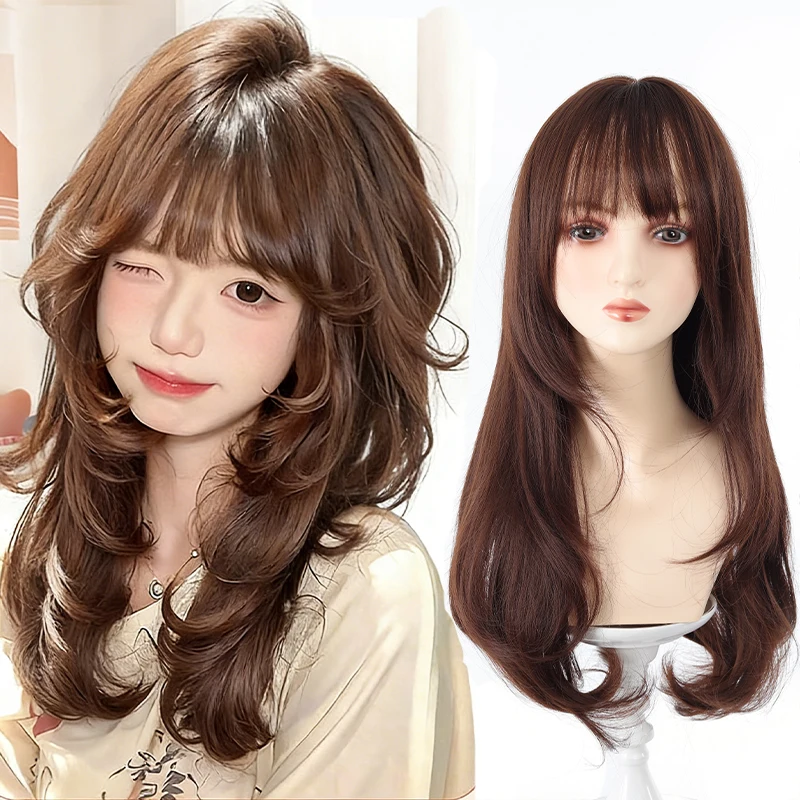 Wig Female Puff Duo Japanese High Level Lolita Chocolate Brown Soft Girl Natural Fluffy Full Wig Set
Wig Female Puff Duo Japanese High Level Lolita Chocolate Brown Soft Girl Natural Fluffy Full Wig Set