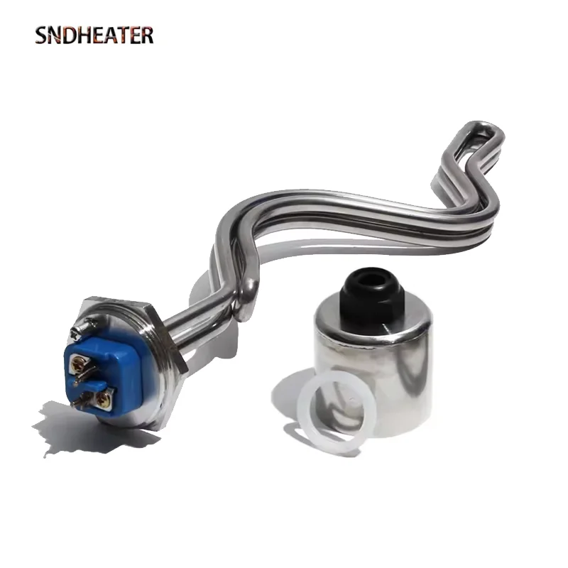 SNDHEATER DN25 G1“ 32MM Thread Water Immersion Heating Element 240V S Shape Brewing Heater 4500W 5500W 6500W Stainless Steel Cap
SNDHEATER DN25 G1“ 32MM Thread Water Immersion Heating Element 240V S Shape Brewing Heater 4500W 5500W 6500W Stainless Steel Cap