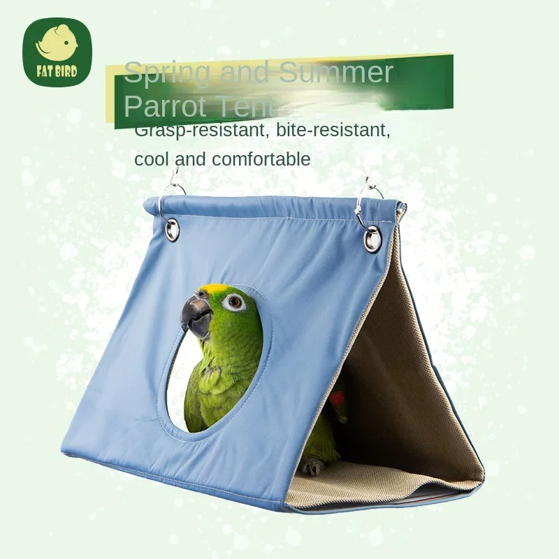 Spring and summer parrot nest cool bird's nest hammock bird house sleeping nest triangular tent
Spring and summer parrot nest cool bird's nest hammock bird house sleeping nest triangular tent
