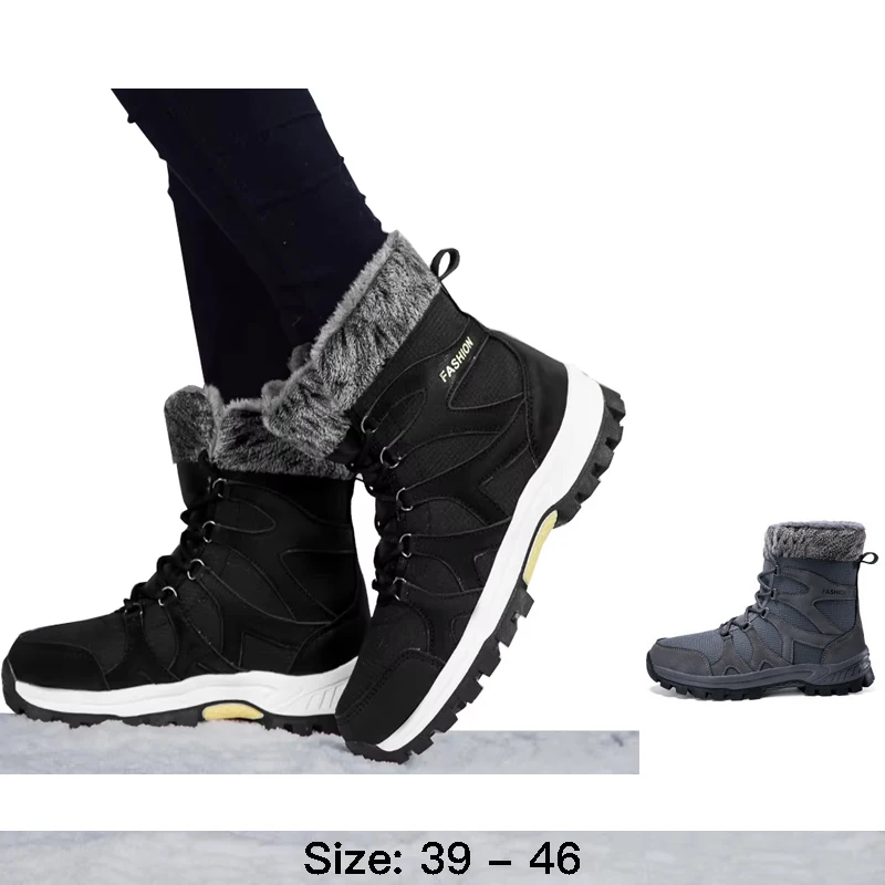 Высококачественные хлопковые зимние ботинки длиной до щиколотки для мужчин, новинка 2025 года, зимняя уличная походная обувь с горным мехом, плюшевая теплая обувь черного, серого цвета
Высококачественные хлопковые зимние ботинки длиной до щиколотки для мужчин, новинка 2025 года, зимняя уличная походная обувь с горным мехом, плюшевая теплая обувь черного, серого цвета