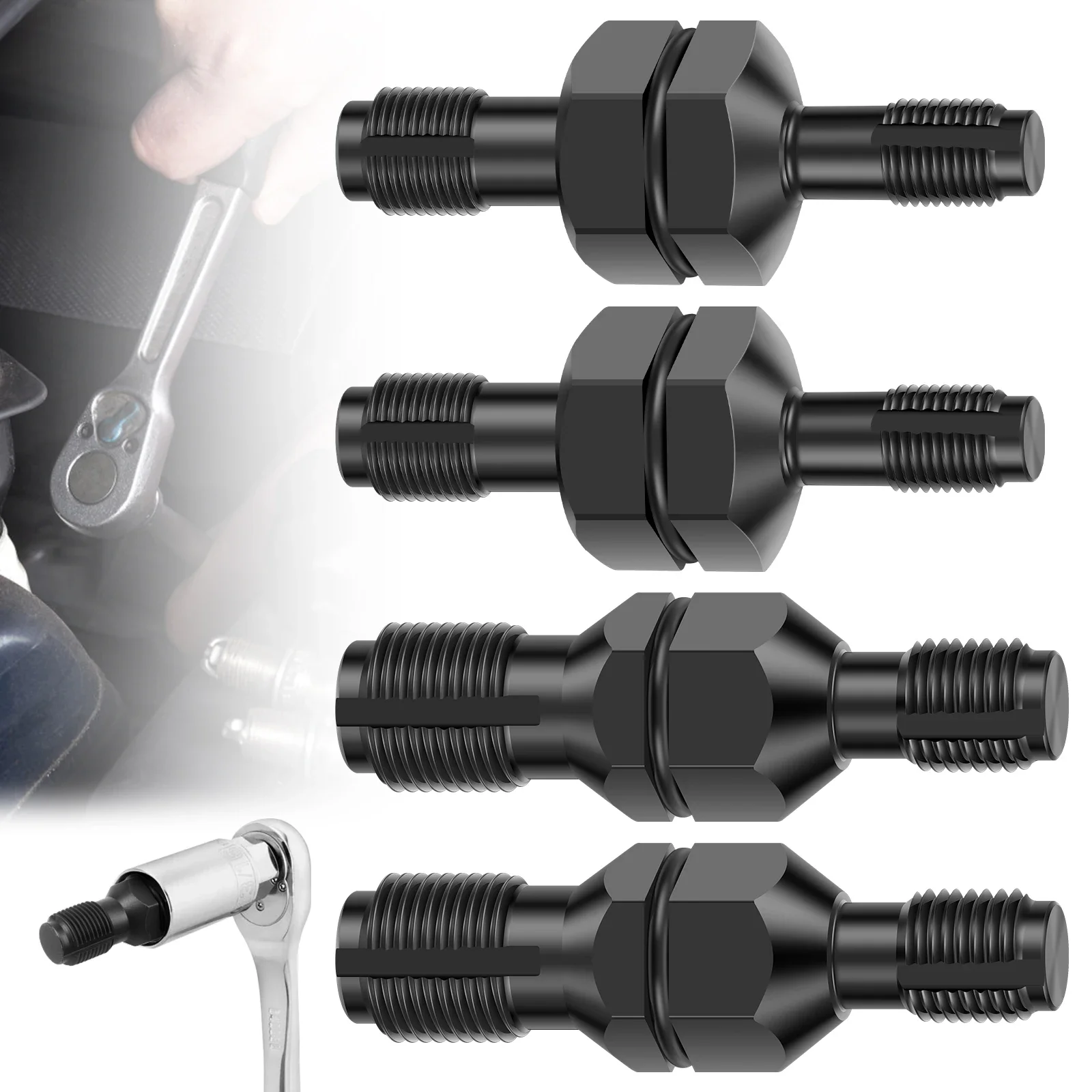 4Pcs Spark Plug 14/18MM Thread Chaser Tool Carbon Steel with 13/16" Hex Head Spark Plug Tap Kit for Cleaning and Thread Repair
4Pcs Spark Plug 14/18MM Thread Chaser Tool Carbon Steel with 13/16" Hex Head Spark Plug Tap Kit for Cleaning and Thread Repair