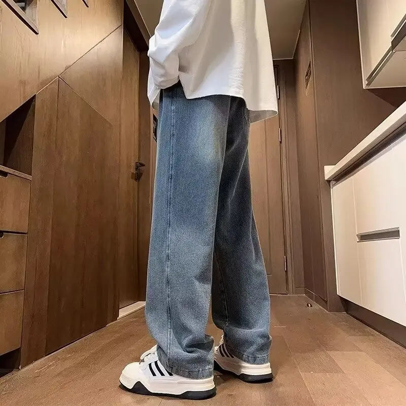 Свободные джинсы с ретро-звездным узором для мужчин, осень-зима, большие размеры 300, корейские винтажные широкие длинные брюки...
Свободные джинсы с ретро-звездным узором для мужчин, осень-зима, большие размеры 300, корейские винтажные широкие длинные брюки...