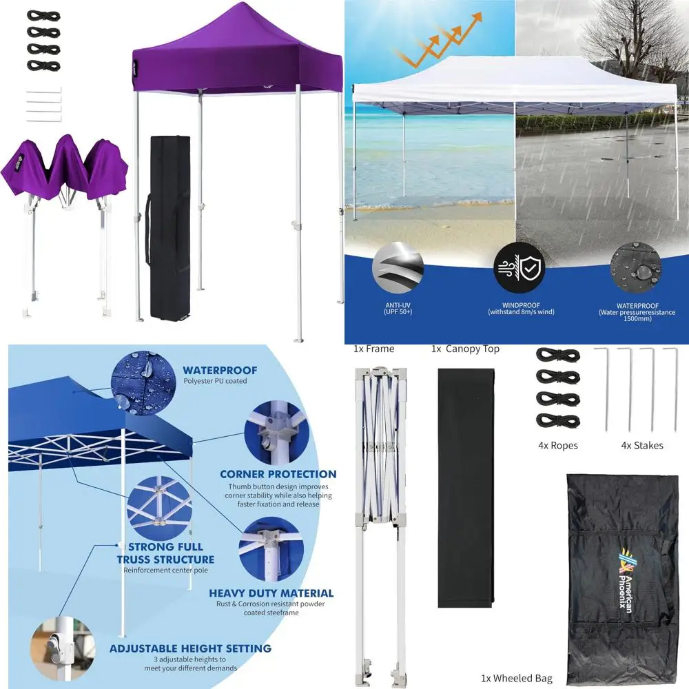 Портативная уличная всплывающая палатка с навесом 5x5, мгновенный солнцезащитный козырек для коммерческого использования, фиолетовая рамка
Портативная уличная всплывающая палатка с навесом 5x5, мгновенный солнцезащитный козырек для коммерческого использования, фиолетовая рамка