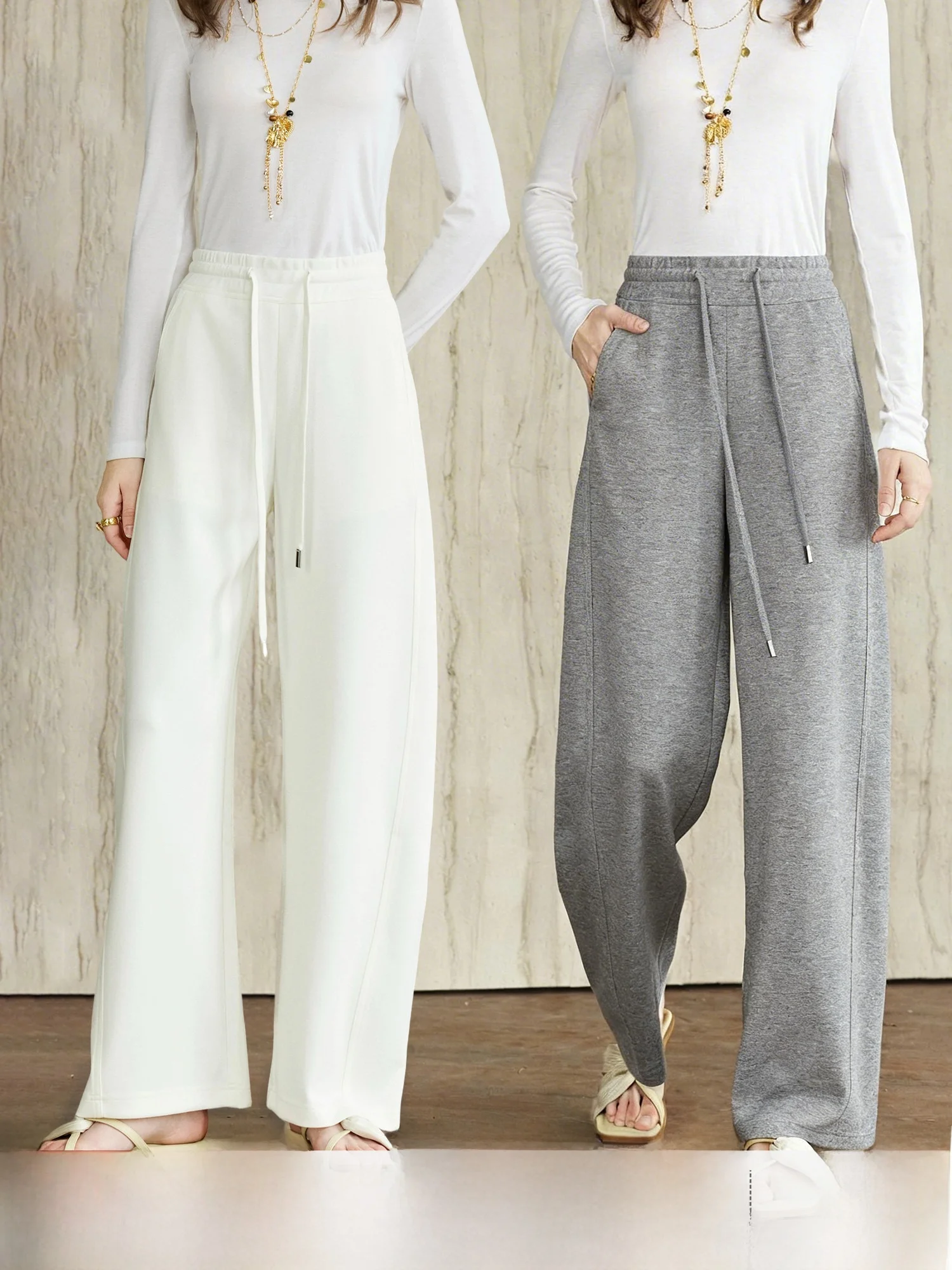 High Waist Wide Leg Casual Pants Women's Straight Cut Modal Comfortable Spring Early Faion Trousers for Commuting
High Waist Wide Leg Casual Pants Women's Straight Cut Modal Comfortable Spring Early Faion Trousers for Commuting