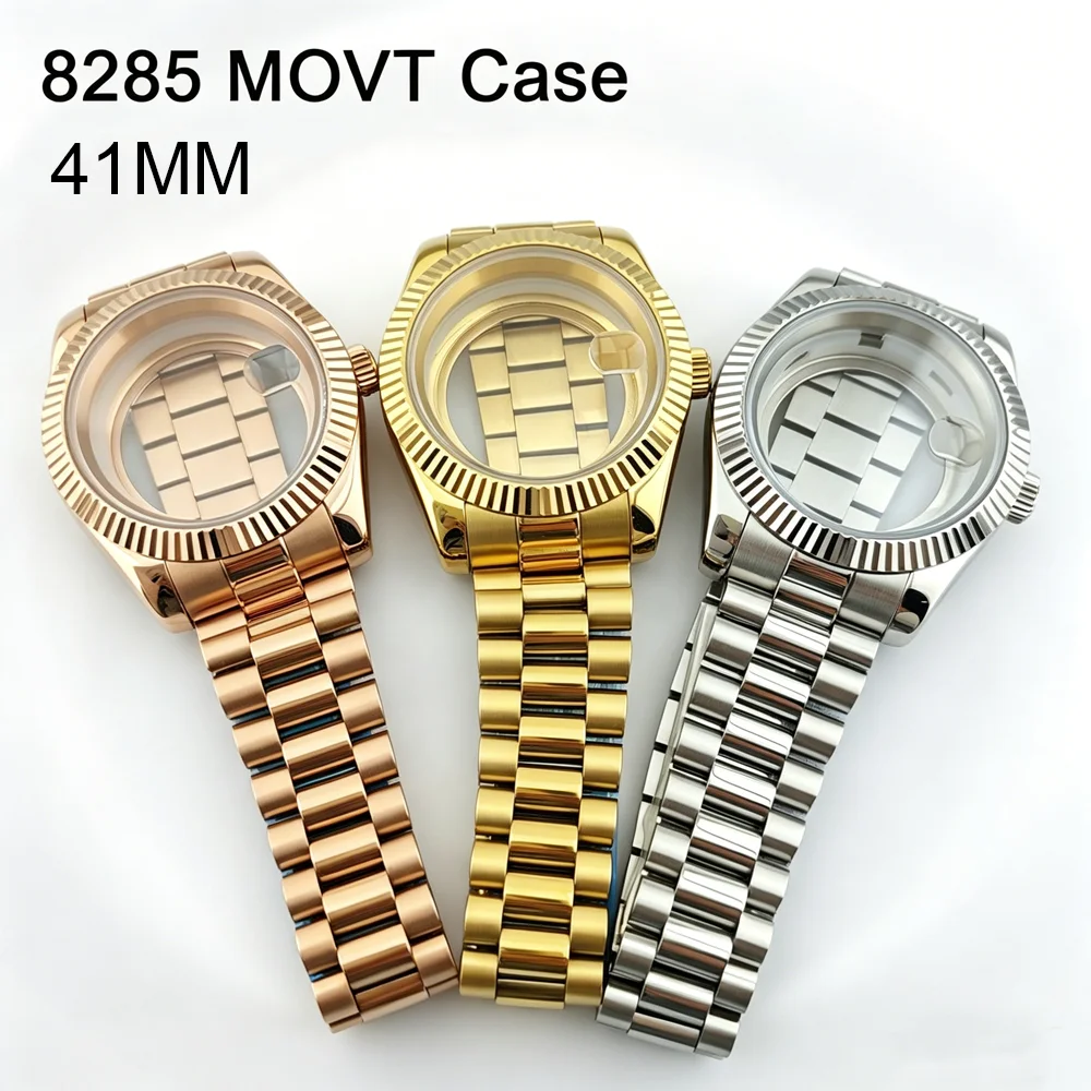 41MM Case Miyoda 8285 Watch 904L stainless steel strap Sapphire mirror and stainless steel case accessories for 8285 MOVT
41MM Case Miyoda 8285 Watch 904L stainless steel strap Sapphire mirror and stainless steel case accessories for 8285 MOVT