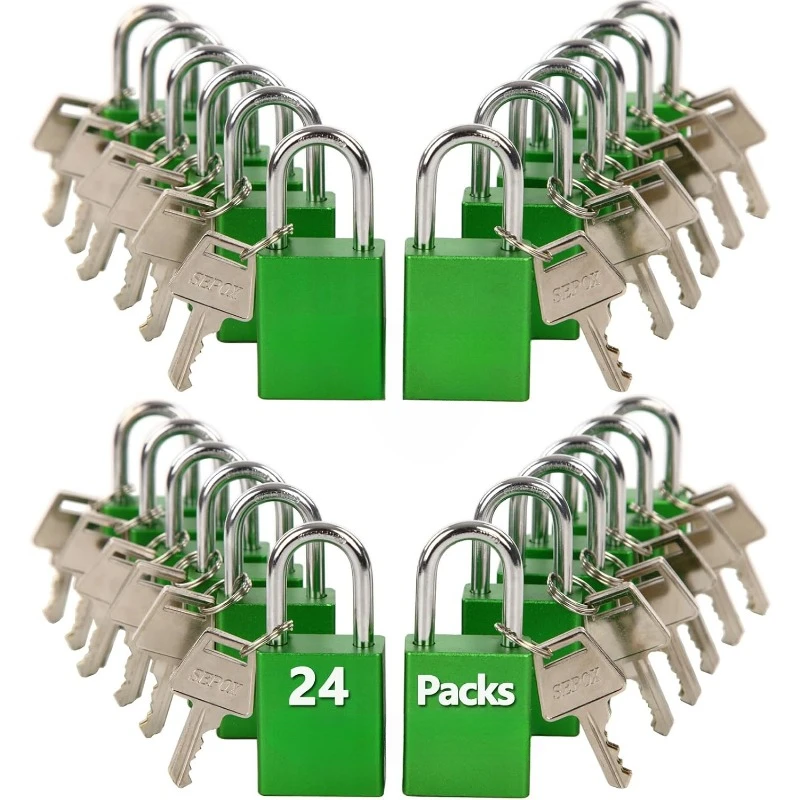 Ultimate Outdoor Padlocks - Pack of 24 Pcs Lock Keyed Different 72 Pcs Brass Key, Weatherproof, High-Security
Ultimate Outdoor Padlocks - Pack of 24 Pcs Lock Keyed Different 72 Pcs Brass Key, Weatherproof, High-Security