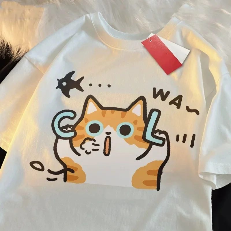 ZAZOMDE Funny Cat Pattern Korean Streetwear Men's 100% Cotton Short-Sleeve Tee Minimalist Summer Hot Sale Trendy Casual Oversize
ZAZOMDE Funny Cat Pattern Korean Streetwear Men's 100% Cotton Short-Sleeve Tee Minimalist Summer Hot Sale Trendy Casual Oversize