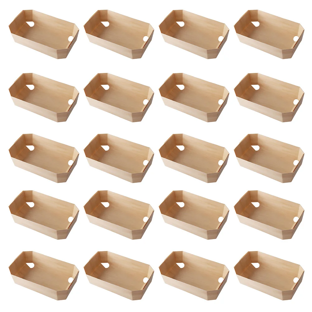 20 Pcs Dessert Bread Pan Grilling Platter Storage Baskets Wood Packing Boxes Food Container
20 Pcs Dessert Bread Pan Grilling Platter Storage Baskets Wood Packing Boxes Food Container