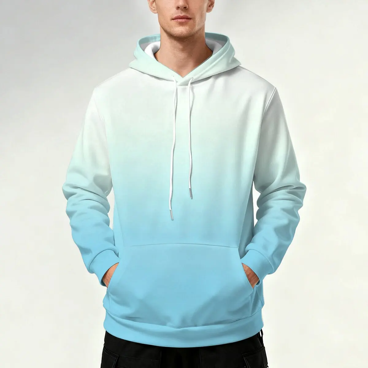Мужская толстовка с капюшоном и минимально персонализированным градиентным принтом для осени и зимы, модный и универсальный повседневный топ
Мужская толстовка с капюшоном и минимально персонализированным градиентным принтом для осени и зимы, модный и универсальный повседневный топ