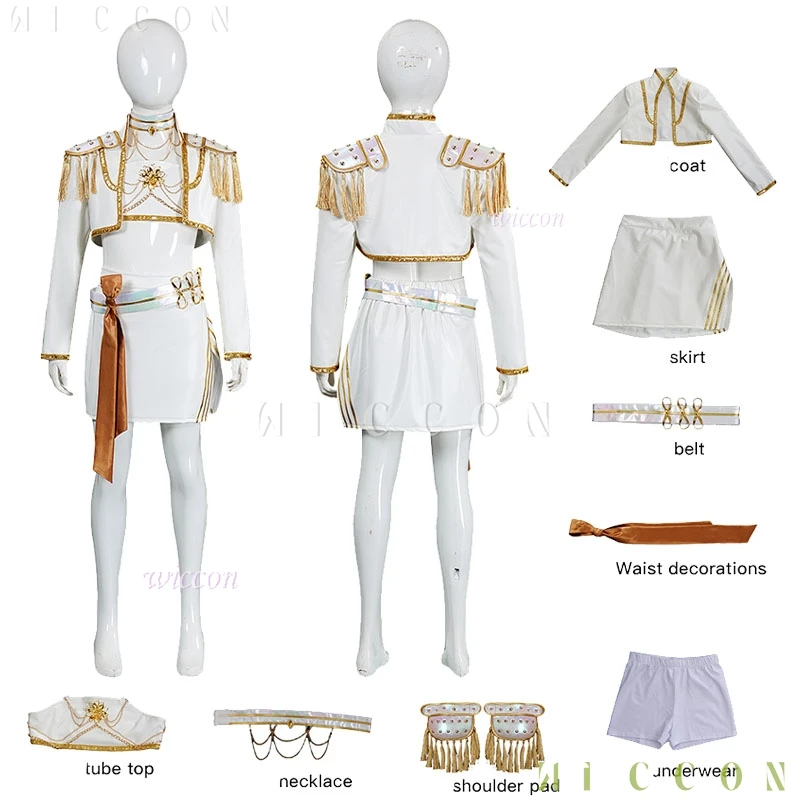 Adults kids Suit Huntrix K-Pop Mira Cosplay Demon Hunters PU Set Wig Halloween Cosplay Outfit Women Fringe Uniforms Costume
Adults kids Suit Huntrix K-Pop Mira Cosplay Demon Hunters PU Set Wig Halloween Cosplay Outfit Women Fringe Uniforms Costume