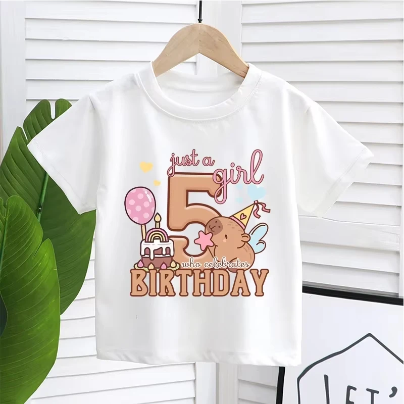 2025 Summer Children's Birthday T-shirt Kapibala Digital Printed Pure Cotton Round Neck Short Sleeve Baby Birthday Gift
2025 Summer Children's Birthday T-shirt Kapibala Digital Printed Pure Cotton Round Neck Short Sleeve Baby Birthday Gift